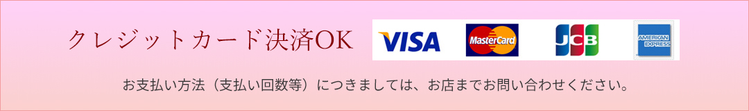 クレジットカード決済OK